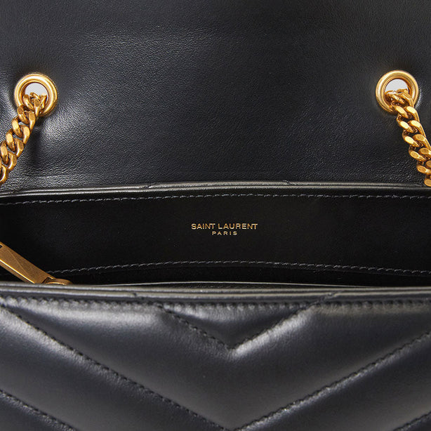 SAINT LAURENT YSL Loulou Small Chain Bag In Quilted 