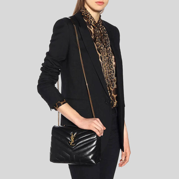 SAINT LAURENT YSL Loulou Small Chain Bag In Quilted 