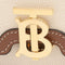 BURBERRY Two-Tone Mini TB Elongated Crossbody Bag Natural/Malt Brown RS-80705741
