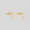 FERRAGAMO Gancini Earrings In Gold Collar Small RS-760120
