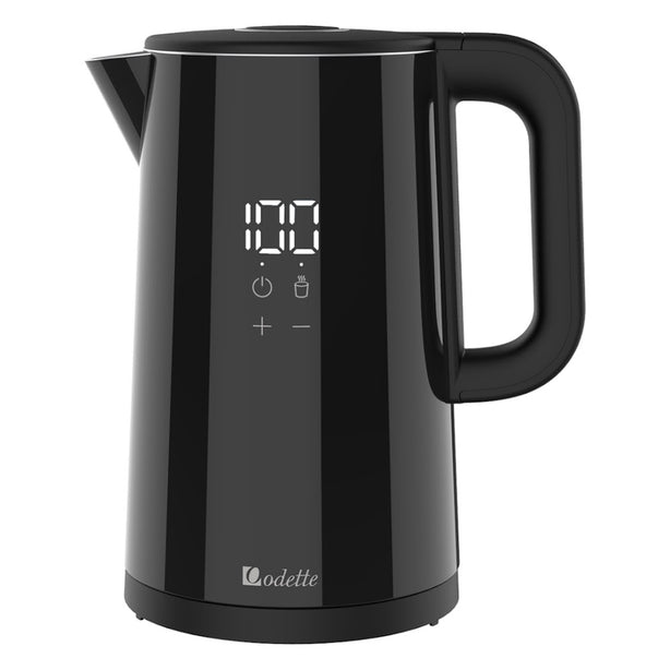 Odette Smart Double-Wall Digital Kettle 1.7L (Black)