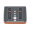 Odette Otto Series 4-Slice Bread Toaster (Grey)
