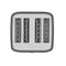 Odette Otto Series 4-Slice Bread Toaster (Grey)