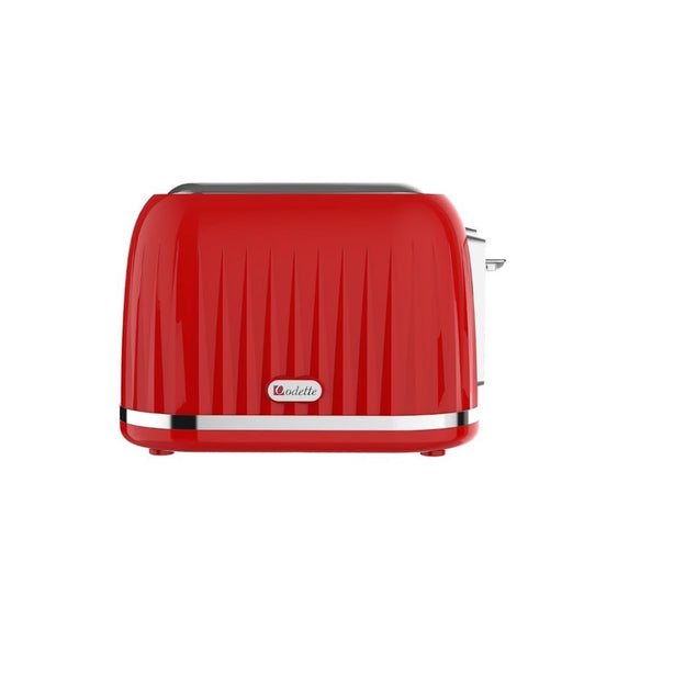 Odette Jukebox Series 2-Slice Bread Toaster (Red)