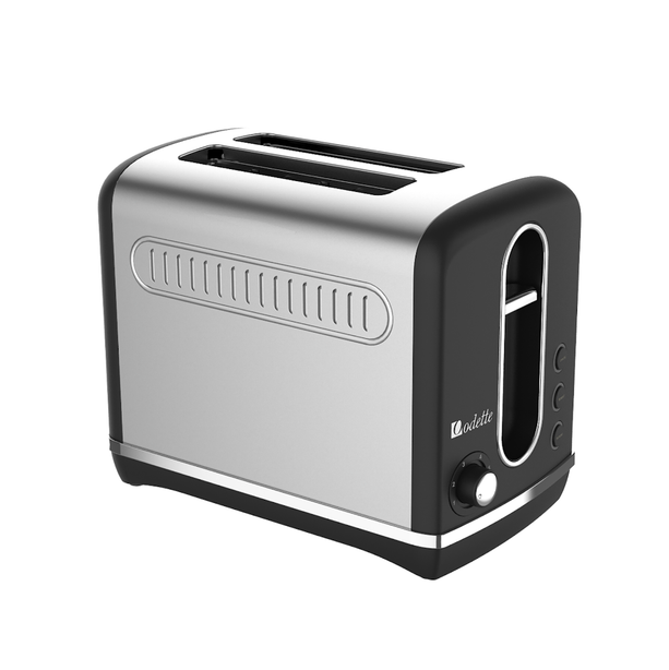 Odette 2 Slices Toaster Stainless Steel (T316BV - Black)
