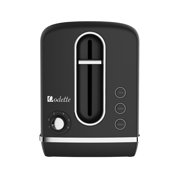 Odette 2 Slices Toaster Stainless Steel (T316BV - Black)