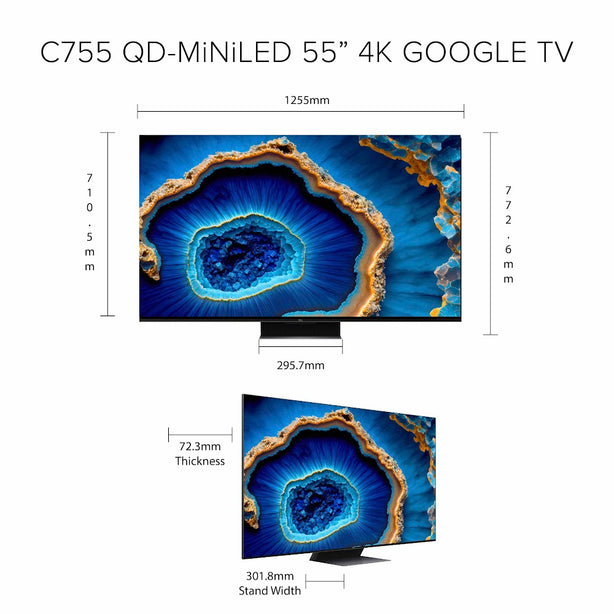 TCL QD-Mini LED 4K Google TV 55 inch