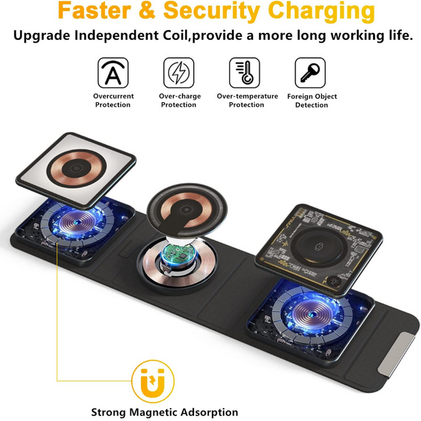WiWU Wi-W001 3 in 1 wireless charger
