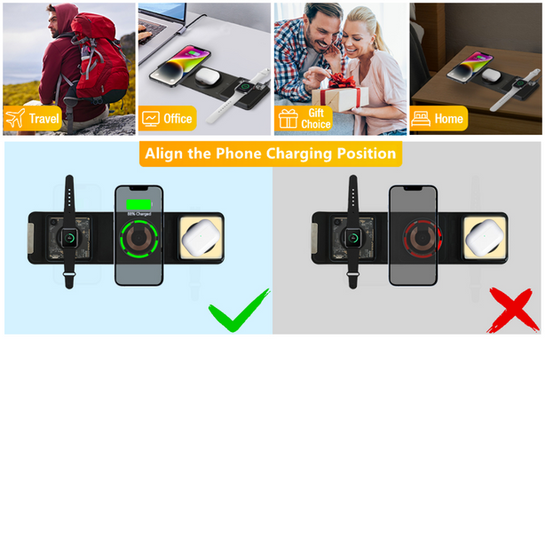 WiWU Wi-W001 3 in 1 wireless charger