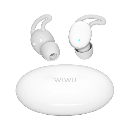 WiWU Zero Beans Smallest Invisible Sleeping Earbuds with Noise Cancelling & True Wireless Stereo Headset