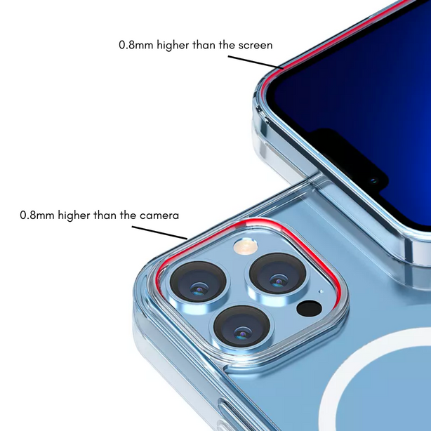 WIWU TRANSPARENT MAGNETIC PHONE CASE FOR IP14 SERIES