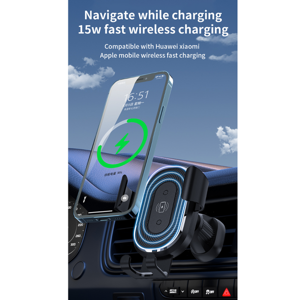 WIWU CH-310 LIBERATOR WIRELESS CHARGING CAR MOUNT MANUAL CLAMPING