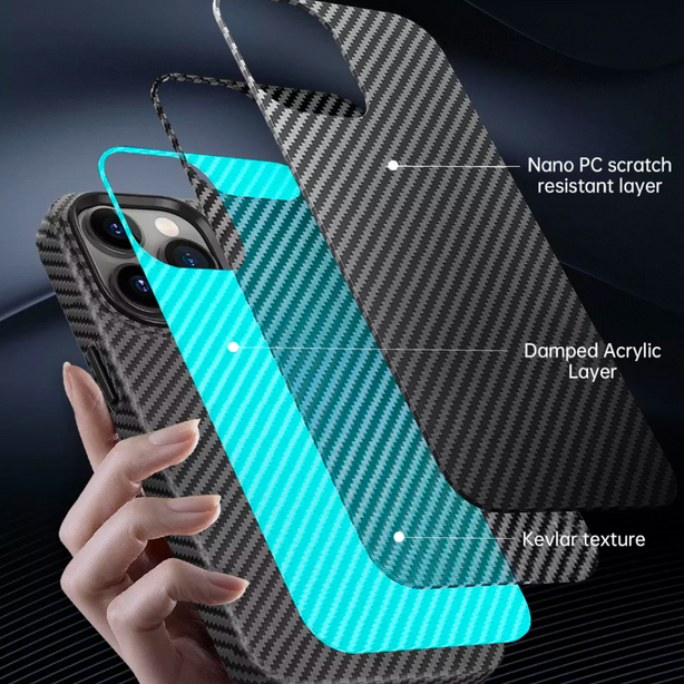 WIWU Carbon Magnetic Phone Case for iP14