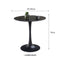 GRANDI Sintered Stone Round Table - Black W80CM