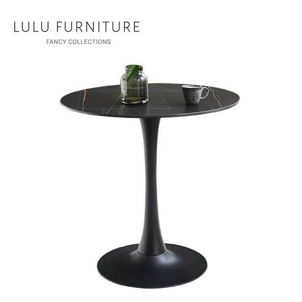 GRANDI Sintered Stone Round Table - Black W60CM