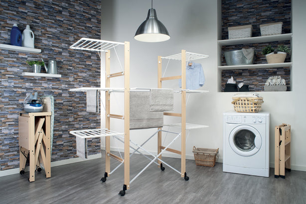 Fo11780 Foppapedretti Ursus Wood 33M Laundry Dryer 164X80X176Cm