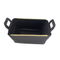 StitchesandTweed Vegan Leather Storage Basket - Black