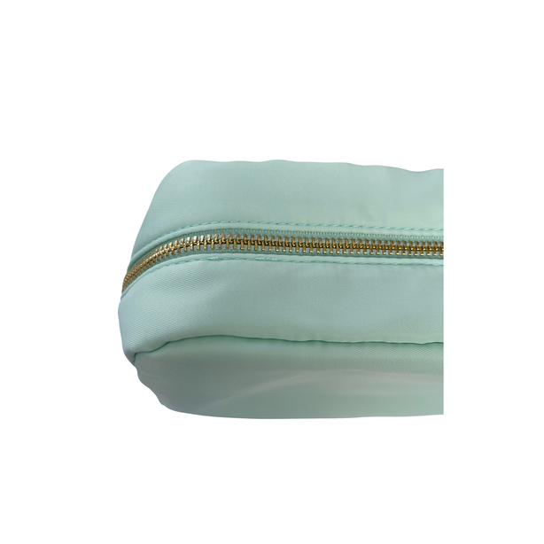 StitchesandTweed Zzical Zipper Mint Cosmetic Pouch Large
