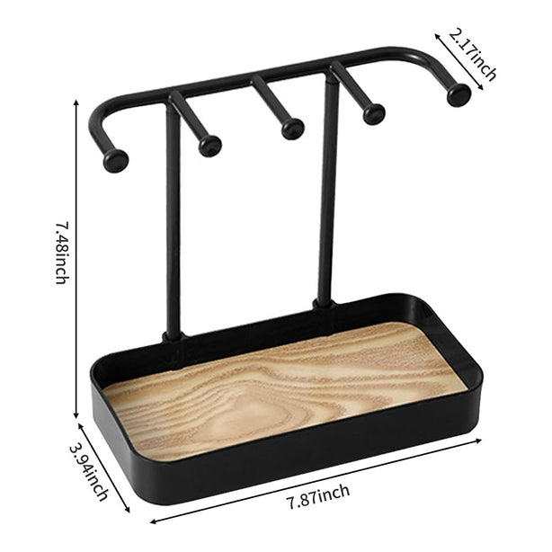 StitchesandTweed Jewellery Holder Organizer Stand - Black