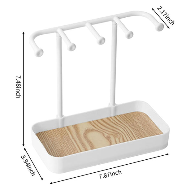 StitchesandTweed Jewellery Holder Organizer Stand - White