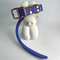 LEASh Pet Collar Biothane - Azure Blue Rose Hardware