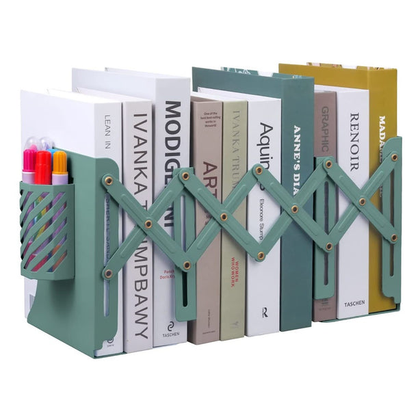 StitchesandTweed Expandable Bookend Desk Organizer - Sage