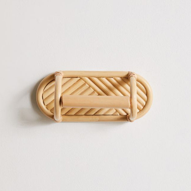 StitchesandTweed Rattan Toilet Roll Holder