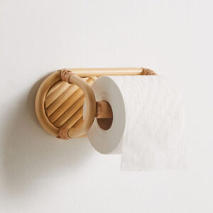 StitchesandTweed Rattan Toilet Roll Holder