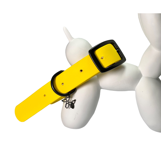 LEASh Pet Collar Biothane - BumbleB Yellow