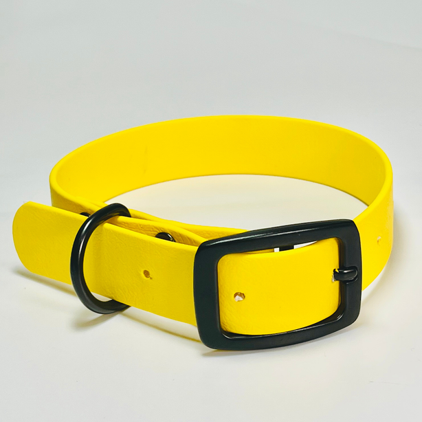 LEASh Pet Collar Biothane - BumbleB Yellow