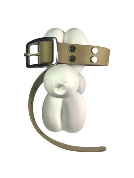 LEASh Pet Collar Biothane - Mosh Silver Hardware