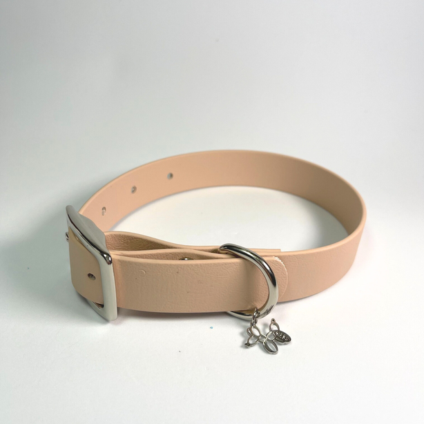LEASh Pet Collar Biothane - Santa Fe Silver Hardware