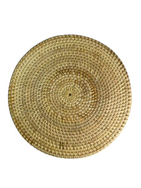 StitchesandTweed Rattan Round Tray
