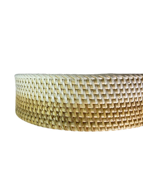 StitchesandTweed Rattan Round Tray
