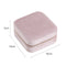 StitchesandTweed Trilov Travel Jewellery Box Velvet Pink
