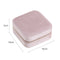 StitchesandTweed Trilov Travel Jewellery Box Velvet Pink