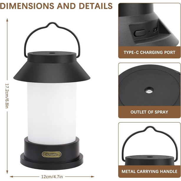 StitchesandTweed Retro Lamp Diffuser - Black