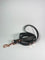 LEASh Pet Leash Biothane - Matte Black Rose Gold Hardware