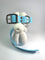 LEASh Pet Collar Biothane - Sky Blue Silver Hardware