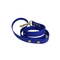 LEASh Pet Leash Biothane - Azure Blue Gold Hardware
