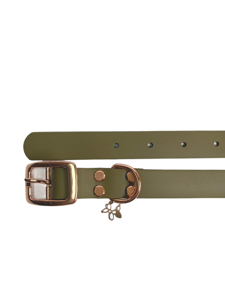 LEASh Pet Collar Biothane - Mosh Rose Hardware