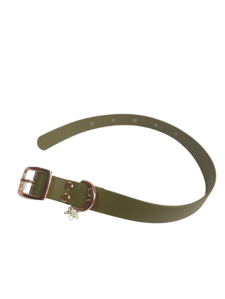 LEASh Pet Collar Biothane - Mosh Rose Hardware