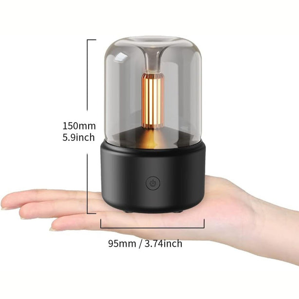 StitchesandTweed Candlelight Aroma Diffuser - Black