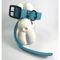 LEASh Pet Collar Biothane - Ocean Blue Black Hardware