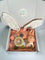 StitchesandTweed Baby Gift Set Pink Bunny Comforter Silicone Teether Rattle