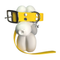 LEASh Pet Collar Biothane - BumbleB Yellow Silver Hardware