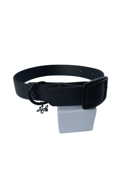 LEASh Pet Collar Biothane - Pure Black