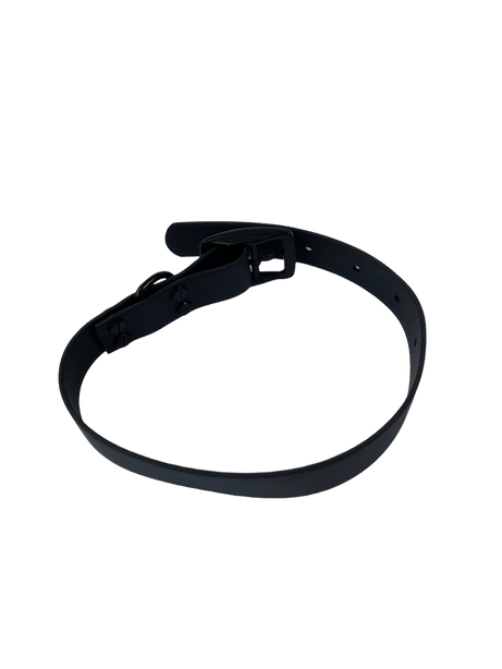 LEASh Pet Collar Biothane - Pure Black