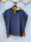 Kids Beach Poncho Swim Towel - Yellow Navy