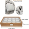 StitchesandTweed Natural Wood 12 Slot Watch Organizer Case